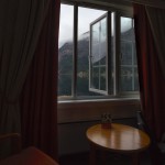 eidfjord hotel resort vorinfossen look out of window hardangerfjord